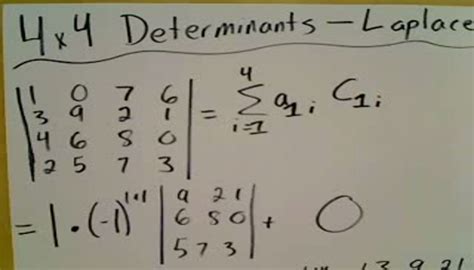 Finding the Determinant of a 4x4 Matrix Tutorial | Sophia Learning