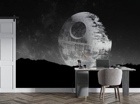 Star Wars, Death Star Wall Mural Sci-fi Peel & Stick Wallpaper Self ...