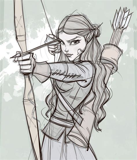 Archer girl character design – Artofit