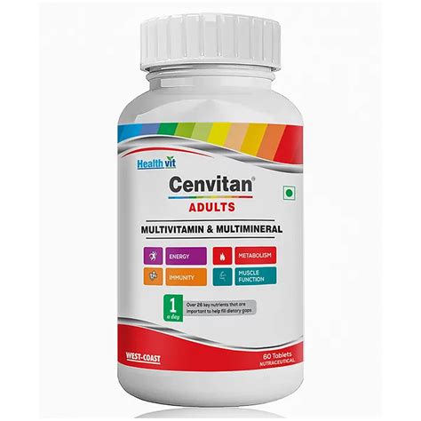 Healthvit Cenvitan Adults Multivitamin And Multimineral With 26