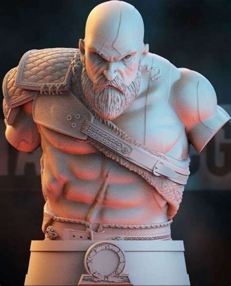 God Of War Kratos Model Stl File 3d Digital Printing Stl File For 3d