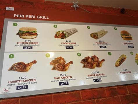 Menu At Mahdiya Peri Peri Grill Restaurant London