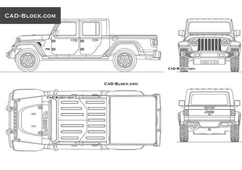 How To Draw A Jeep Gladiator