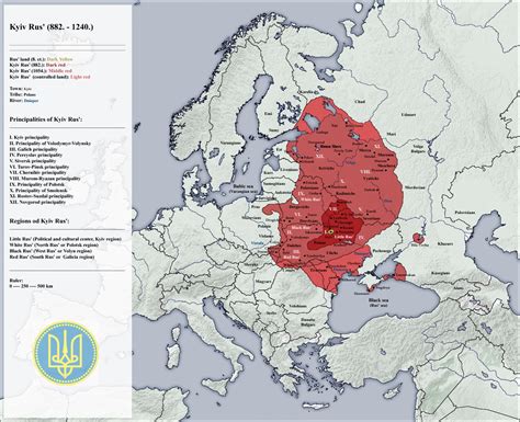 Rus De Kiev Mapa Al Sur De Un Horizonte