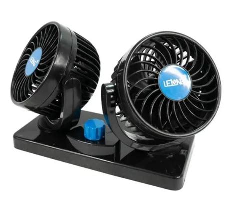 Ventilador Doble Para Auto Con Conexión 12v Rotacion 360º Artgon Ltda