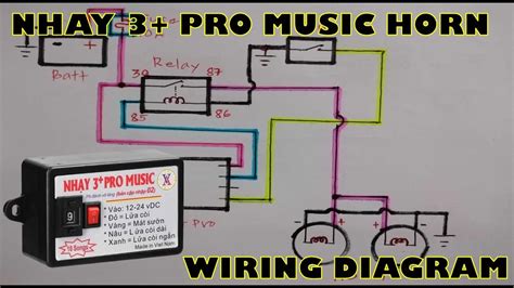 Nhay Pro Music Horn Wiring Diagram Youtube