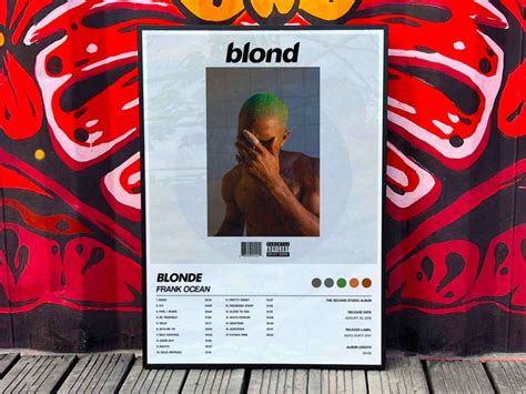 Frank Ocean Blonde Album Cover Poster Lylyprint