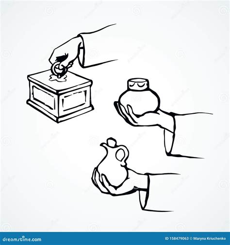 Ouro Incenso E Mirra Desenho - Presentes De Ouro, Incenso E Mirra Desenho Vetorial Ilustração do Vetor ...
