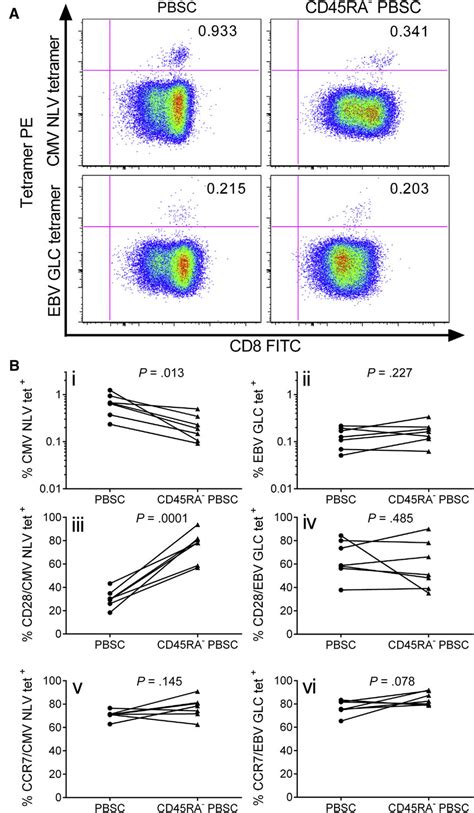 Virus Specific T Cells In G Pbsc Before And After Cd45ra Depletion A