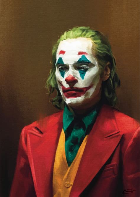 Hannah Gillingham Illustration Joker Painting Batman Painting Joker