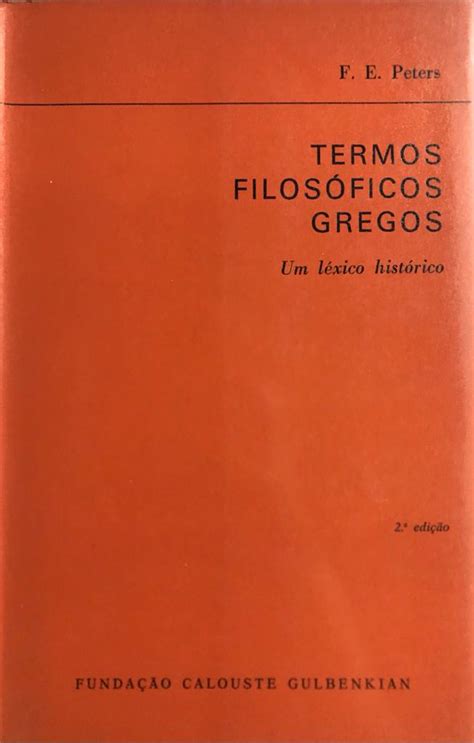 Termos Filos Ficos Gregos Um L Xico Hist Rico Os Livros Do Fernando