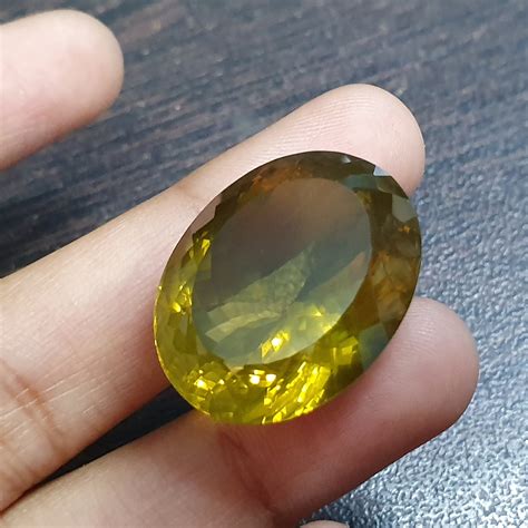 Natural Lemon Topaz Faceted Oval Shape Yellow Topaz Topaz For Etsy