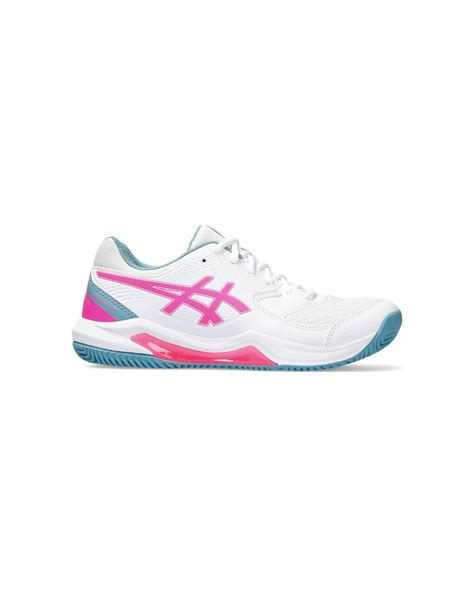 Asics Gel Dedicate Padel Sapatilhas De Padel Para Mulher Branco Rosa