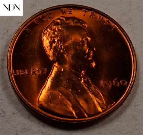 1960 SD LINCOLN Memorial Penny Cent Gem BU Red Small Date 14 21