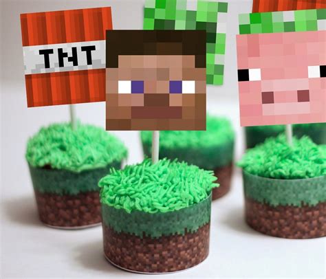 Free Printable Minecraft Cake Toppers Printable Online