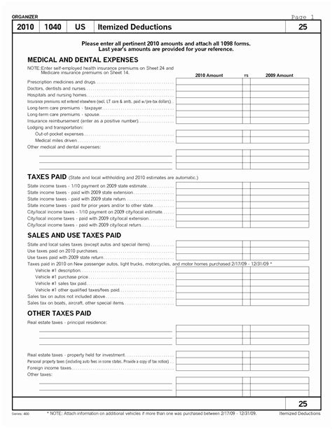 50 Small Business Tax Excel Spreadsheet