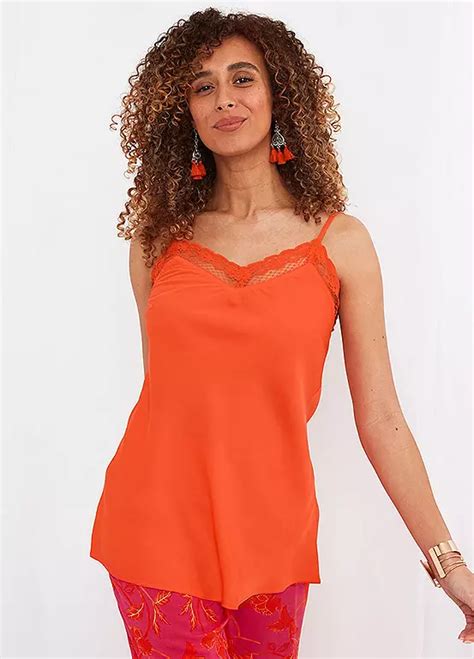 Joe Browns Lace Trim Cami Vest Kaleidoscope