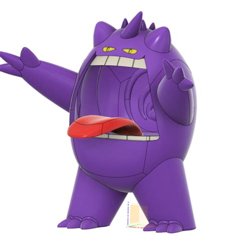 Free Stl File Gigantamax Gengar Pokemon キョダイマックス ゲンガー・3d Printer Model To Download・cults