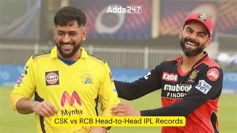 Csk Vs Rcb Head To Head Ipl Records And Results