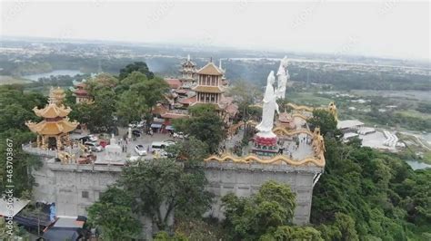 Dong Nai, Vietnam - the ancient architectural pagoda with beautiful ...