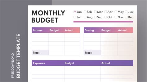 Simple Monthly Budget Free Google Docs Template - gdoc.io