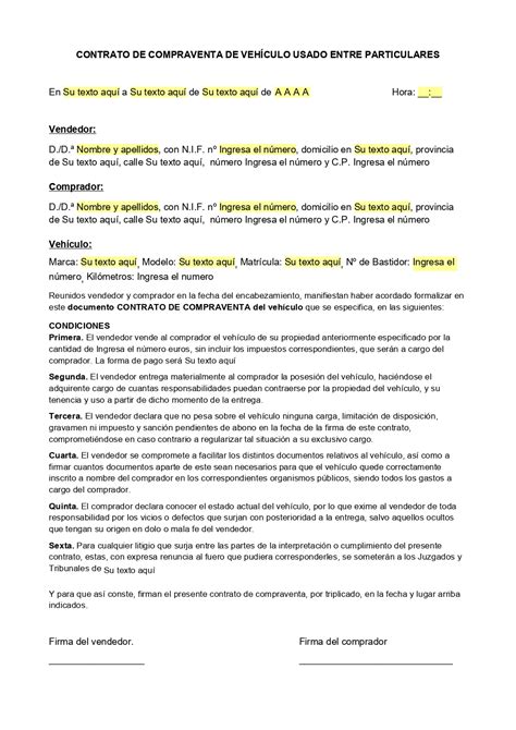 Introducir 61 Imagen Modelo De Carta De Compraventa De Vehiculo Abzlocalmx