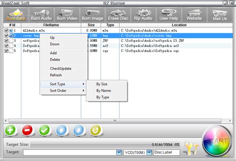 RZ Free DVD Burner 3.00 - Download, Review, Screenshots