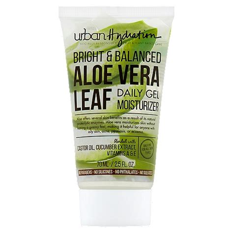 Urban Hydration Bright And Balanced Aloe Vera Leaf Daily Gel Moisturizer