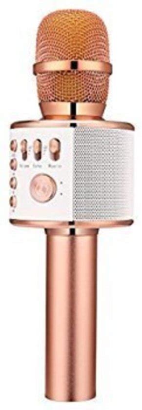 Handheld Ktv Ws Rose Gold Karaoke Microphone With Speaker Bol