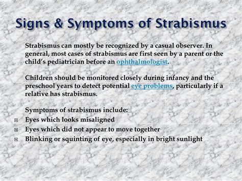 Ppt Strabismus Causes Symptoms Daignosis Prevention And Treatment Powerpoint Presentation