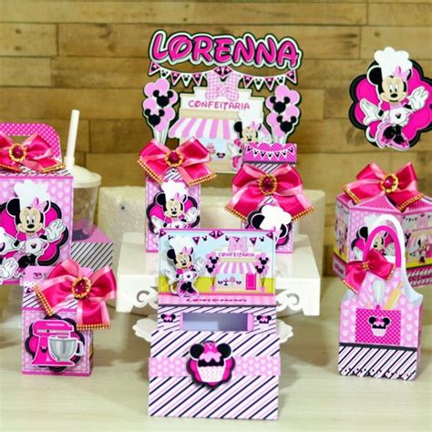 Kit Festa Da Minnie - Kit Festa da Minnie - 30 Unidades - Pegue e Monte | Elo7