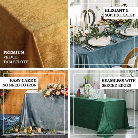 90 X 156 Mauve Premium Velvet Rectangle Tablecloth