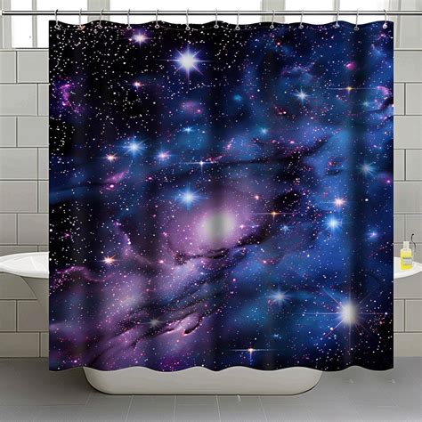 Galactic Dreams Shower Curtain Set Transform Your Bathroom With A