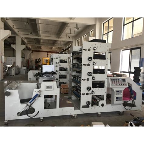 Flexographic Paper Cup Stroke Flexo Printing Machine 6 Color China Printing Machine And Label