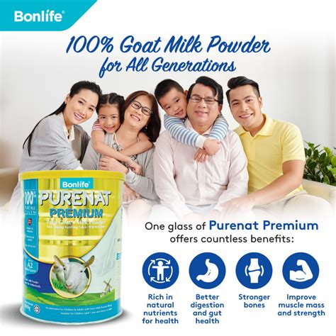 Purenat Premium Pure Goat Milk Powder Bonlife M Sdn Bhd