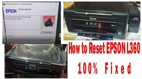 100 Fixed Reset Epson L360 Say S A Printer S Ink Pad Is At The End Of Its Service Life