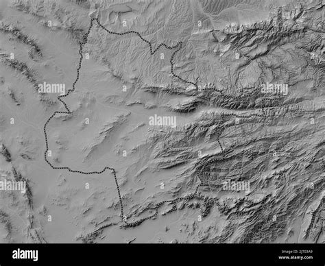 Hirat Province Of Afghanistan Bilevel Elevation Map With Lakes And