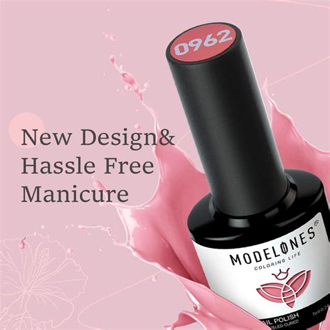 Modelones Juego de esmaltes de uñas de gel colores nude rosa blanco lechoso juego de