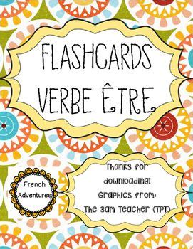 Flashcards Verbe Être en 2024