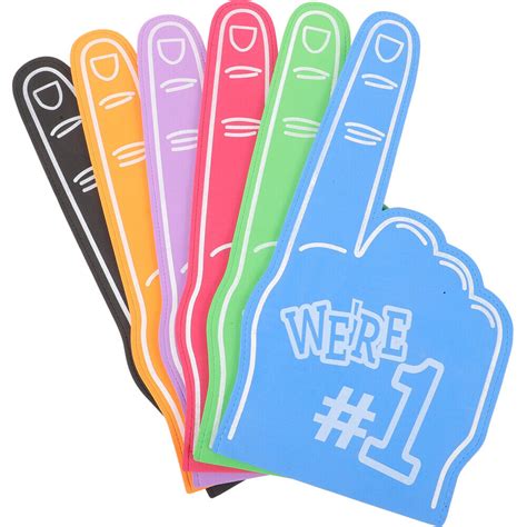 6pcs Giant Foam Finger Cheerleading Team Foam Hand Ebay