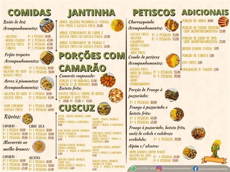 Carta del pub y bar Estação do Baião Rio del Janeiro