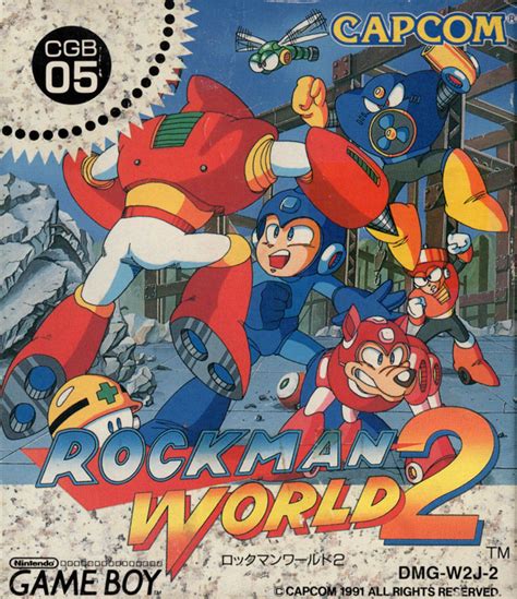 Mega Man Ii 1991 Game Boy Box Cover Art Mobygames