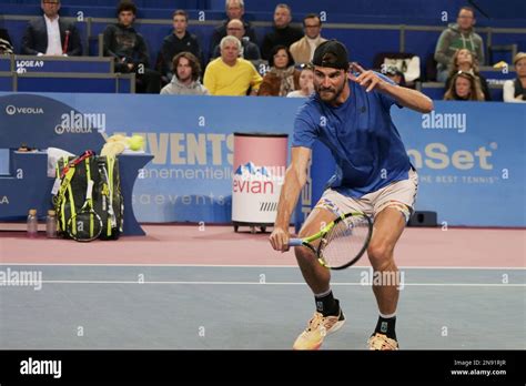 Maxime Cressy (USA) in action against Holger Rune (DEN) during the semi ...