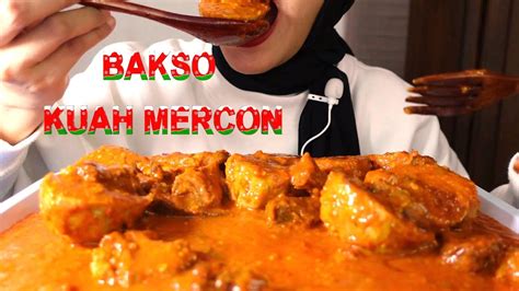 Gokil Asmr Bakso Urat Kuah Mercon Pedes Tapi Nagih Youtube