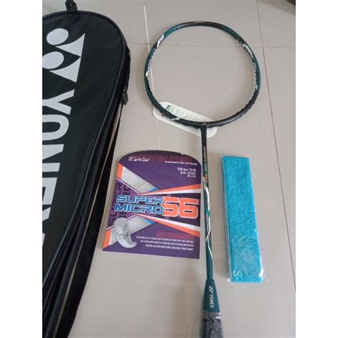 Jual Raket Badminton Bulu Tangkis Carbon Paket Komplit Bonus Grip