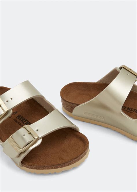 Birkenstock Arizona sandals for Girl - Gold in UAE | Level Shoes