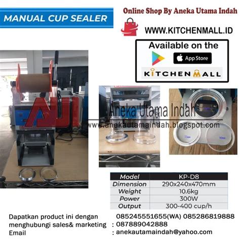 Jual Mesin Cup Sealer Pres Gelas Plastik Manual Counter Et D Gelas