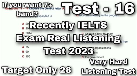 21 February Hard Listening Test 2023 Ielts Academic Listening Test