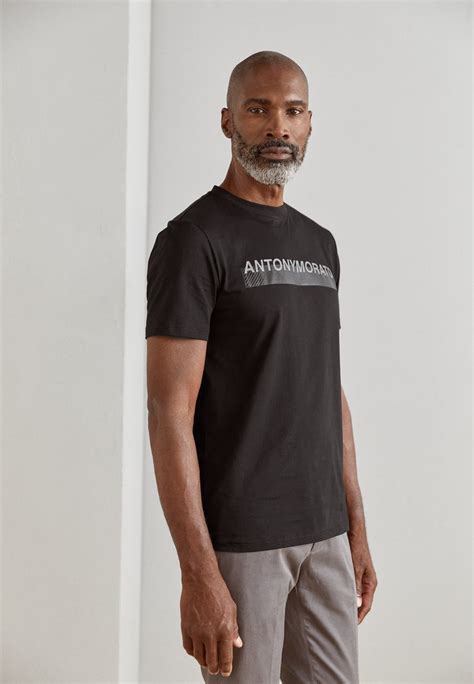 Antony Morato Slim Fit T Shirt With Rubberised Logo Print Majica Kratkih Rukava S Printom