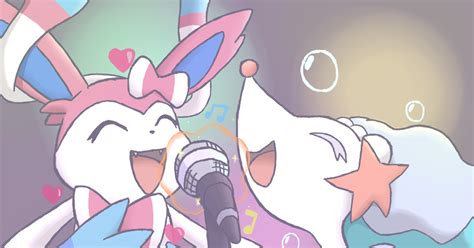 Pokemon Primarina And Sylveon Concert Fant Da Fantoのイラスト Pixiv